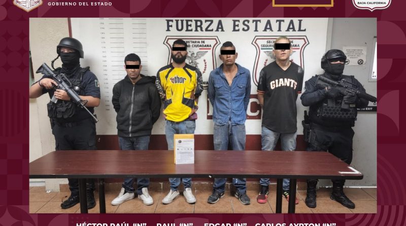 <em>RESCATA FUERZA ESTATAL A HOMBRE PRIVADO DE SU LIBERTAD EN MEXICALI; HAY CUATRO DETENIDOS</em>