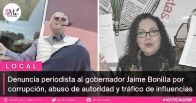 Denuncia periodista al gobernador Jaime Bonilla por corrupción, abuso de autoridad y tráfico de influencias