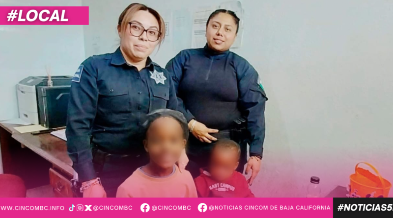 APOYA POLICÍA MUNICIPAL DE TECATE A FAMILIA CAMERUNESA