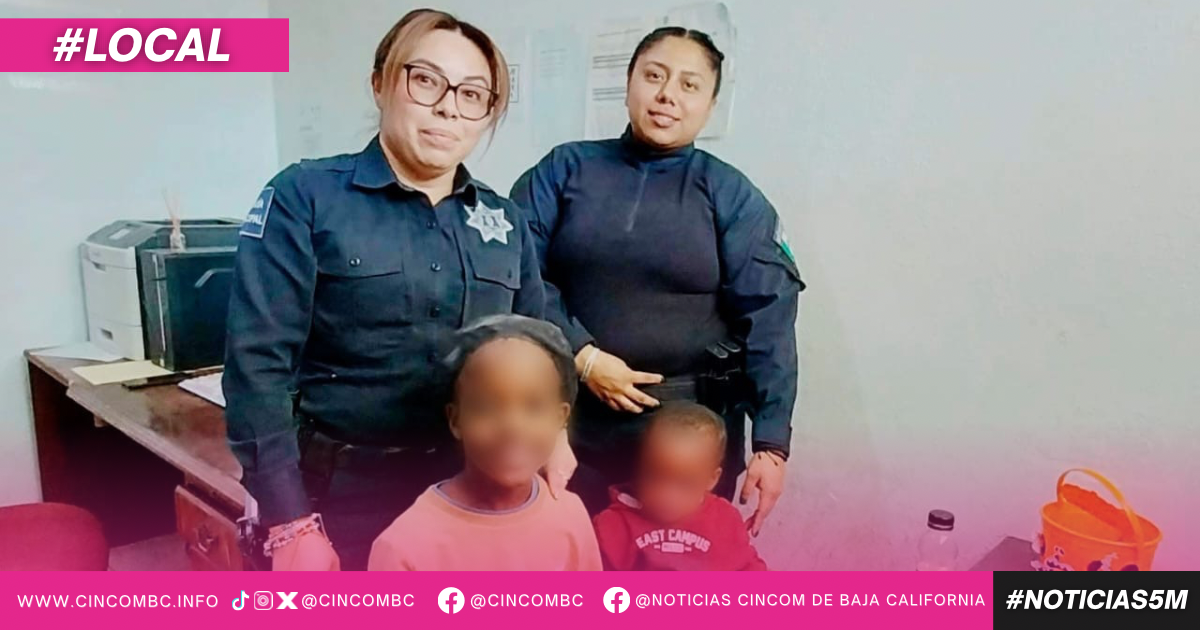 APOYA POLICÍA MUNICIPAL DE TECATE A FAMILIA CAMERUNESA