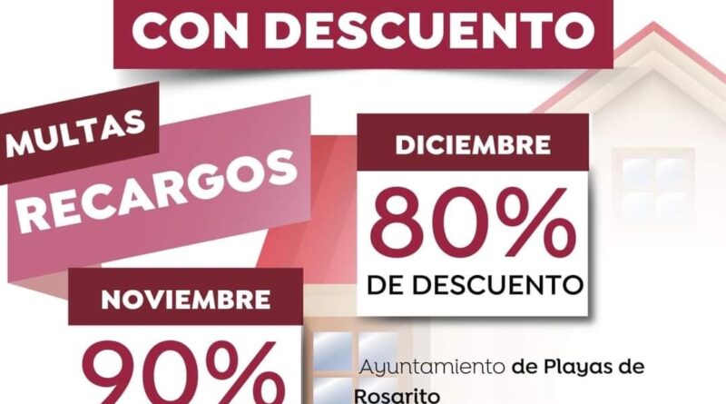 EL GOBIERNO DE ROCIO ADAME TE BRINDA DESCUENTO DEL 90% EN EL PAGO DEL PREDIAL