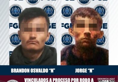 SON VINCULADOS A PROCESO DOS IMPUTADOS POR PRESUNTA RESPONSABILIDAD EN ROBOS CON VIOLENCIA