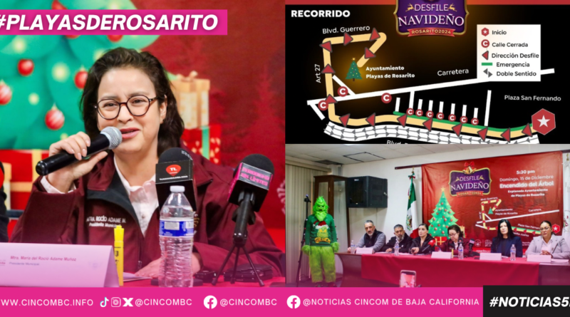 PRESIDENTA ROCIO ADAME INVITA AL DESFILE NAVIDEÑO EL PROXIMO DOMINGO 15 DE DICIEMBRE