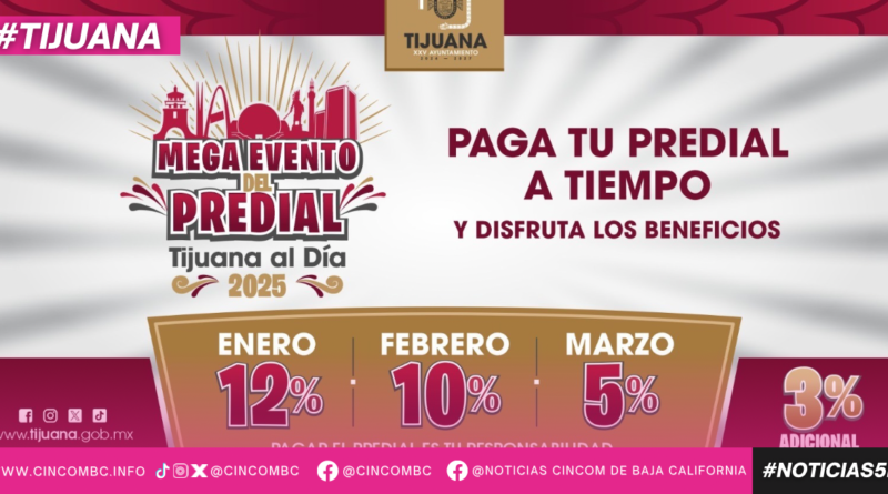 INICIA ENERO CON 12 POR CIENTO DE DESCUENTO EN EL PAGO DEL IMPUESTO PREDIAL: GOBIERNO MUNICIPAL