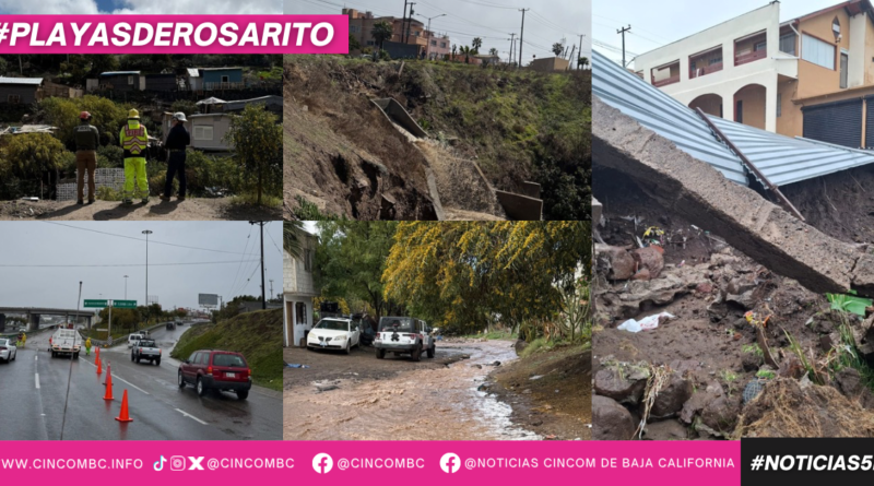 GOBIERNO DE LA PRESIDENTA ROCIO ADAME REALIZA RECORRIDOS EN ZONAS VULNERABLES ANTE LAS LLUVIAS EN ROSARITO