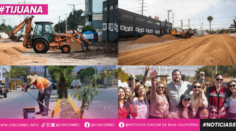 Arranca Ismael Burgueño obras de pavimentación con concreto hidráulico en Lomas del Matamoros