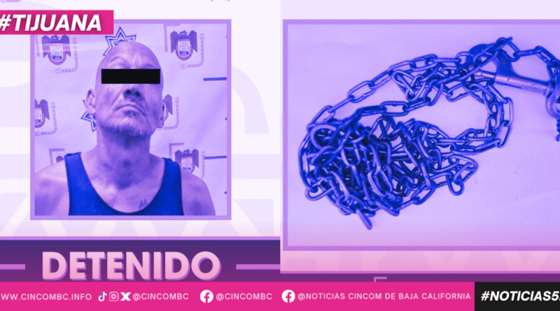 Detiene Policía Municipal de Tijuana a hombre por presunto maltrato animal