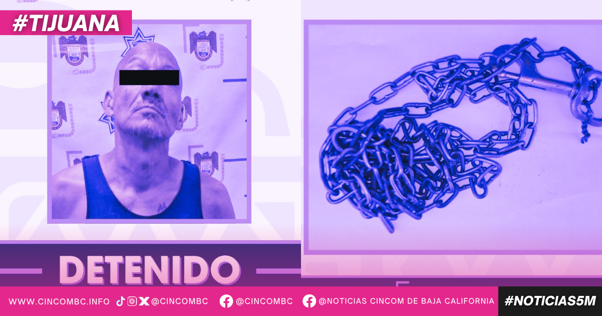 Detiene Policía Municipal de Tijuana a hombre por presunto maltrato animal