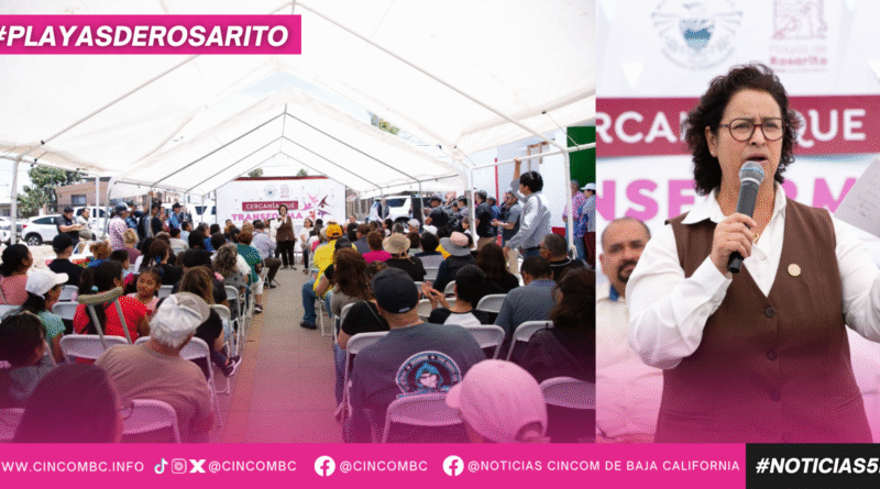 Rocio Adame escucha de frente a la comunidad en la colonia Reforma