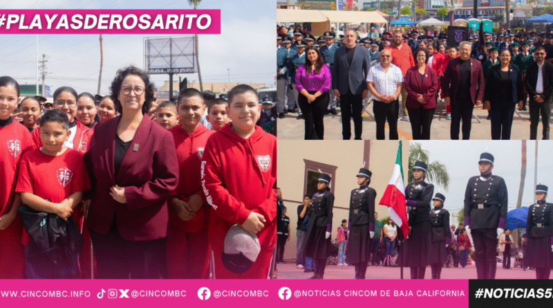Playas de Rosarito es sede del Encuentro Nacional de Bandas de Guerra y Escoltas 2025