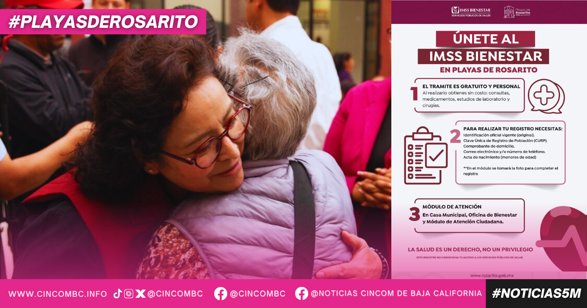 Gobierno de Playas de Rosarito impulsa el acceso gratuito a servicios médicos con IMSS Bienestar