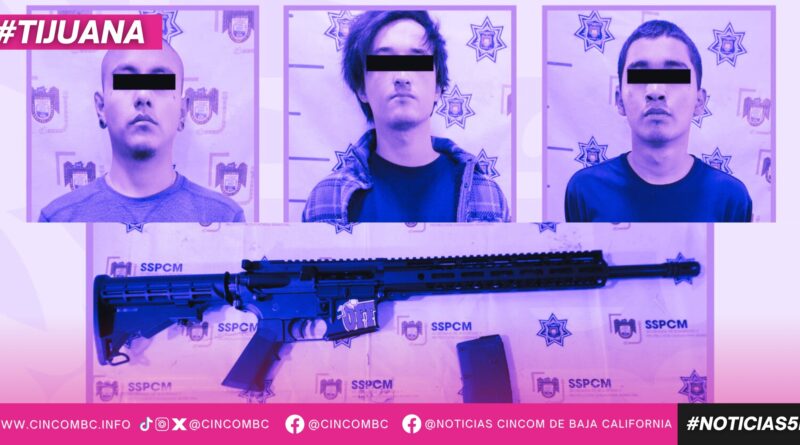 Detienen Policía Municipal y Fuerza Estatal a tres personas armadas en hotel de la colonia Loma Bonita