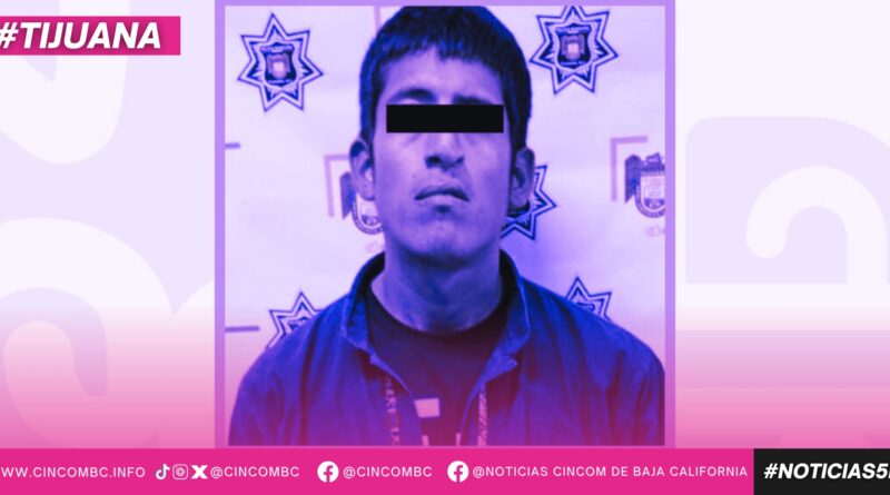 Captura Policía Municipal de Tijuana a hombre por presunta conducta de exhibicionismo y tocamientos hacia una mujer en Lomas Verdes