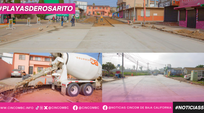 Avanzan los trabajos de rehabilitación con concreto hidráulico en la colonia Crosthwaite