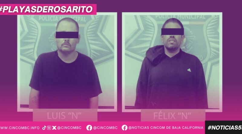 Detiene Policía Municipal a dos hombres por el robo de un vehículo