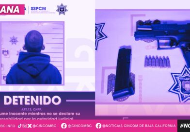 Arresta Policía Municipal a menor de edad en posesión de arma de fuego