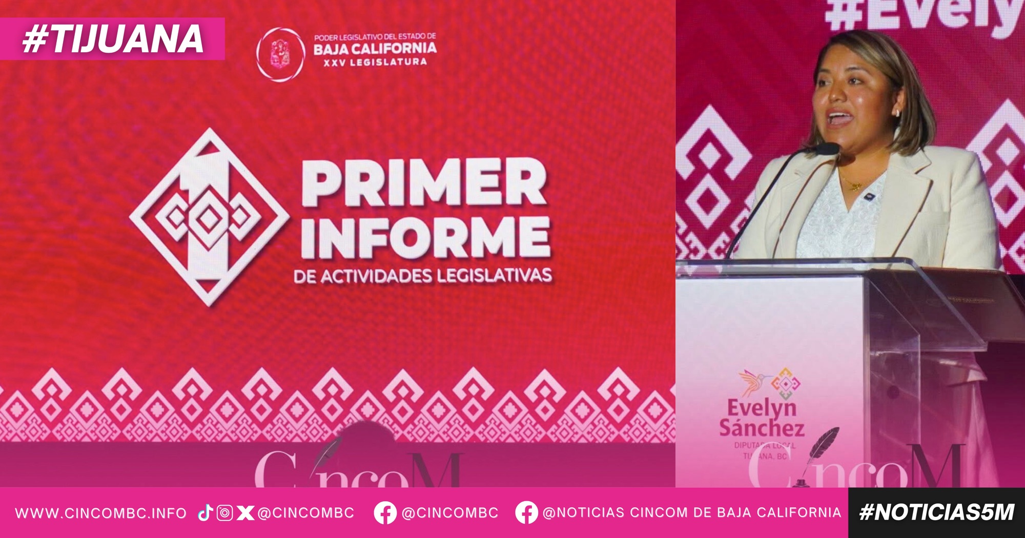 Presenta diputada Evelyn Sánchez Sánchez su Primer Informe de Actividades Legislativas