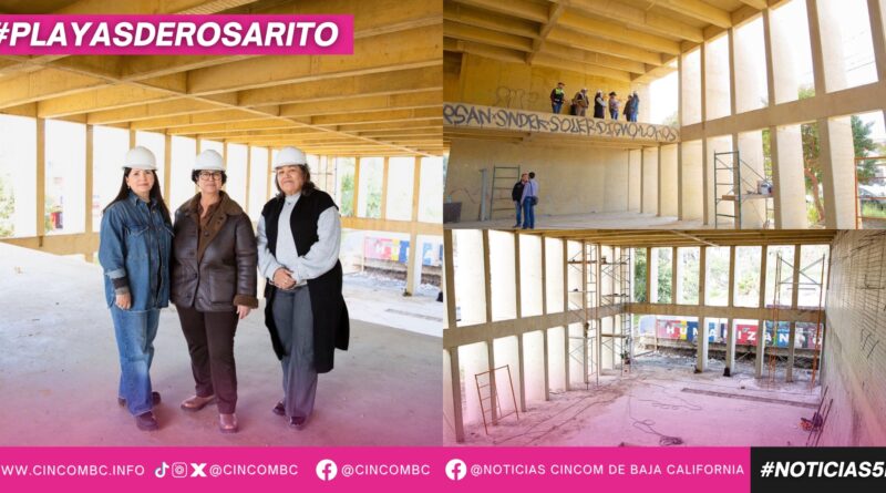 Supervisa alcaldesa Rocio Adame Muñoz avances de la obra de la Cocina Central en la colonia Ampliación Lucio Blanco