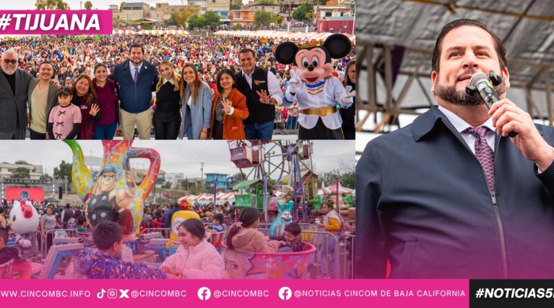 Convive Ismael Burgueño con niñas y niños tijuanenses en la celebración de Día de Reyes 2026