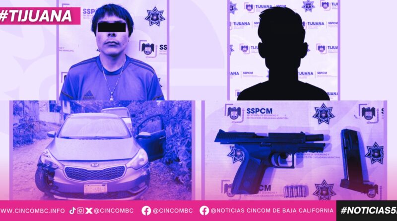 Detiene SSPCM a dos personas por portación de arma de fuego y posesión de vehículo con reporte de robo