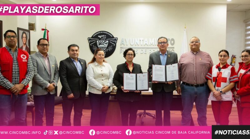 Firma el 10° Ayuntamiento de Playas de Rosarito convenio de colaboración con Cruz Roja Mexicana en beneficio de las familias rosaritenses Firma el 10° Ayuntamiento de Playas de Rosarito convenio de colaboración con Cruz Roja Mexicana en beneficio de las familias rosaritenses