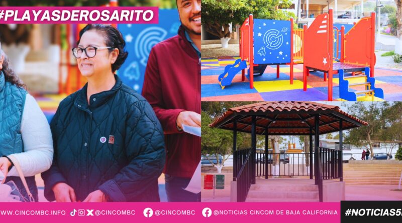 Alcaldesa Rocio Adame Muñoz encabeza la entrega del Parque José Cruz Navarro en Primo Tapia, obra comunitaria realizada en coordinación con SEDATU