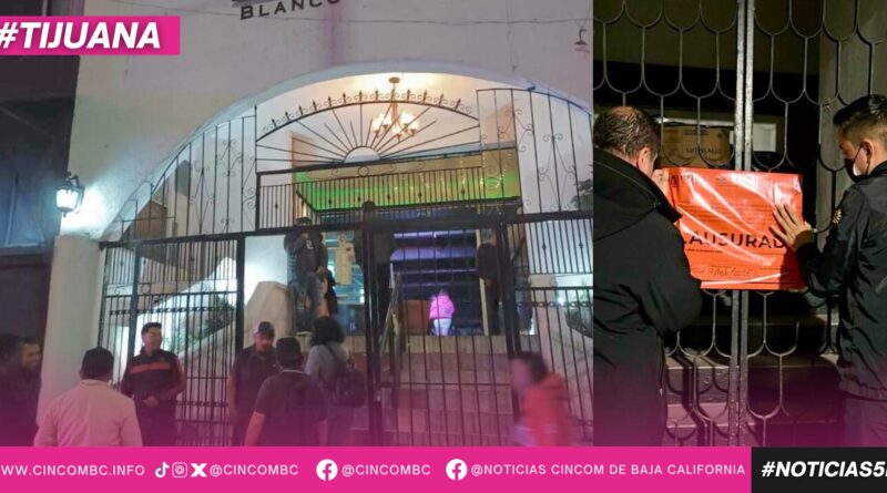 Clausura Gobierno de Tijuana un bar por no cumplir con las medidas de seguridad necesarias para su operación