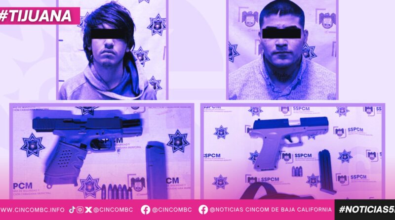 Detiene SSPCM a dos personas por portación de arma de fuego durante patrullajes preventivos