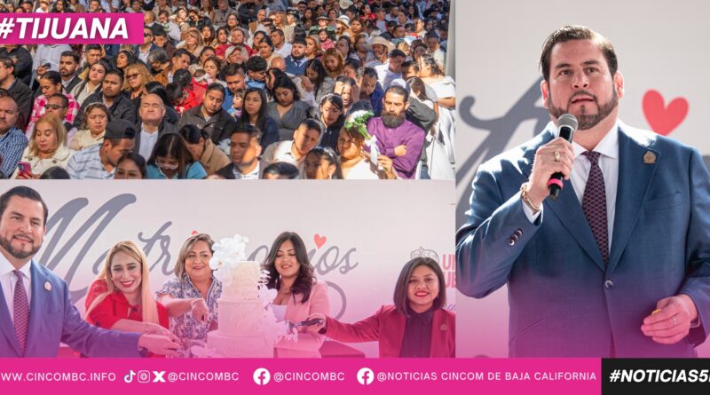 Preside Ismael Burgueño ceremonia de Matrimonios Colectivos 2026 en la Avenida Revolución Preside Ismael Burgueño ceremonia de Matrimonios Colectivos 2026 en la Avenida Revolución