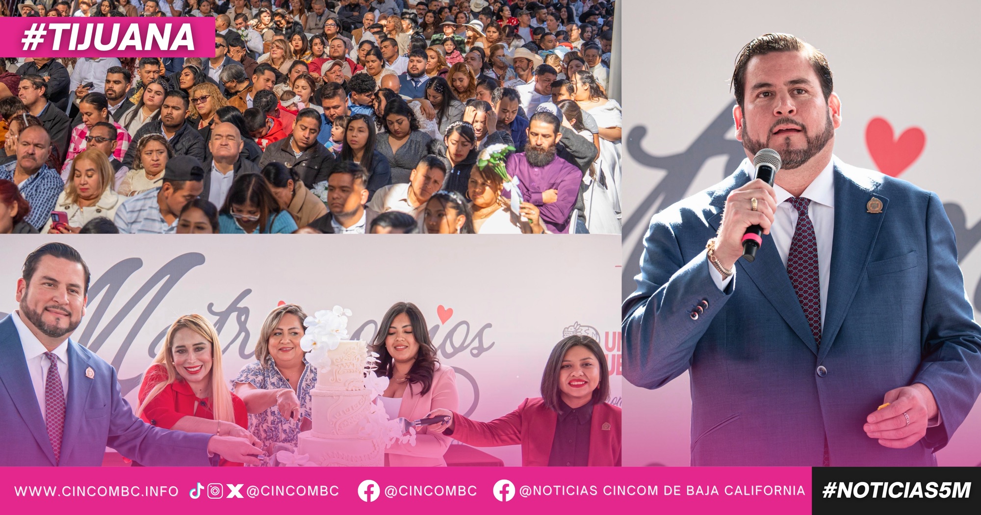 Preside Ismael Burgueño ceremonia de Matrimonios Colectivos 2026 en la Avenida Revolución