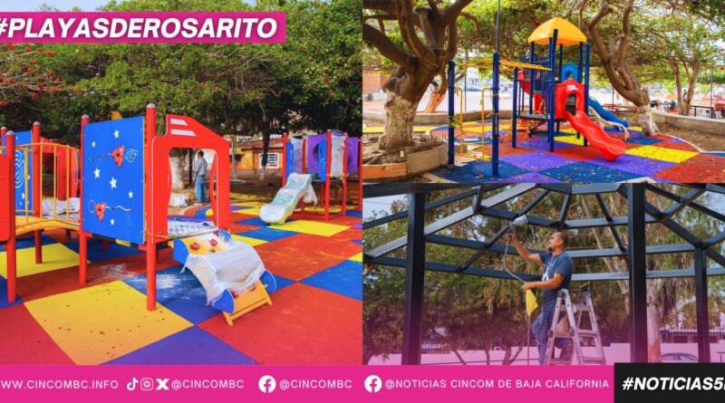 Avanzan los trabajos de rehabilitación del Parque José Cruz Navarro para el bienestar de las familias