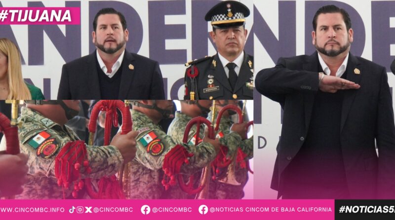 Encabeza Ismael Burgueño acto cívico por el Día de la Bandera Encabeza Ismael Burgueño acto cívico por el Día de la Bandera