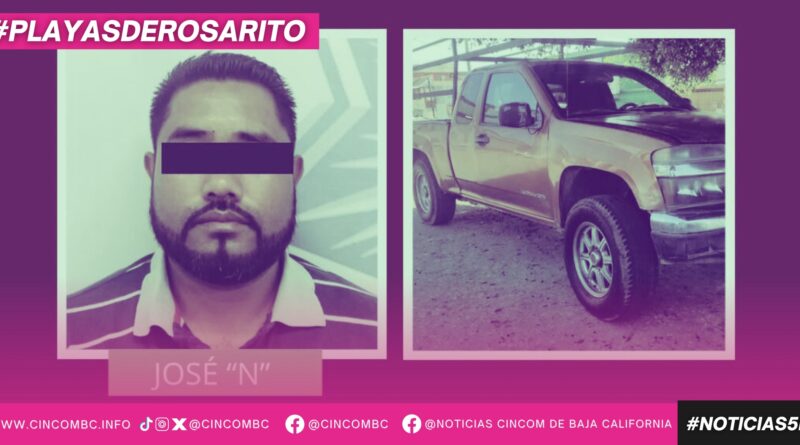 Policía Municipal detiene a hombre por robo de vehículo Policía Municipal detiene a hombre por robo de vehículo