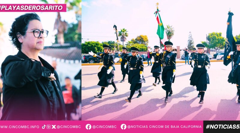 Encabeza la presidenta municipal Rocío Adame solemne acto de Incineración de Bandera en el marco del Día de la Bandera