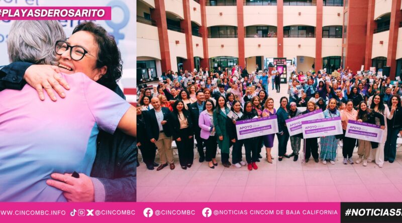 Gobierno de Playas de Rosarito entrega apoyos económicos a mujeres en el marco del Día Internacional de la Mujer