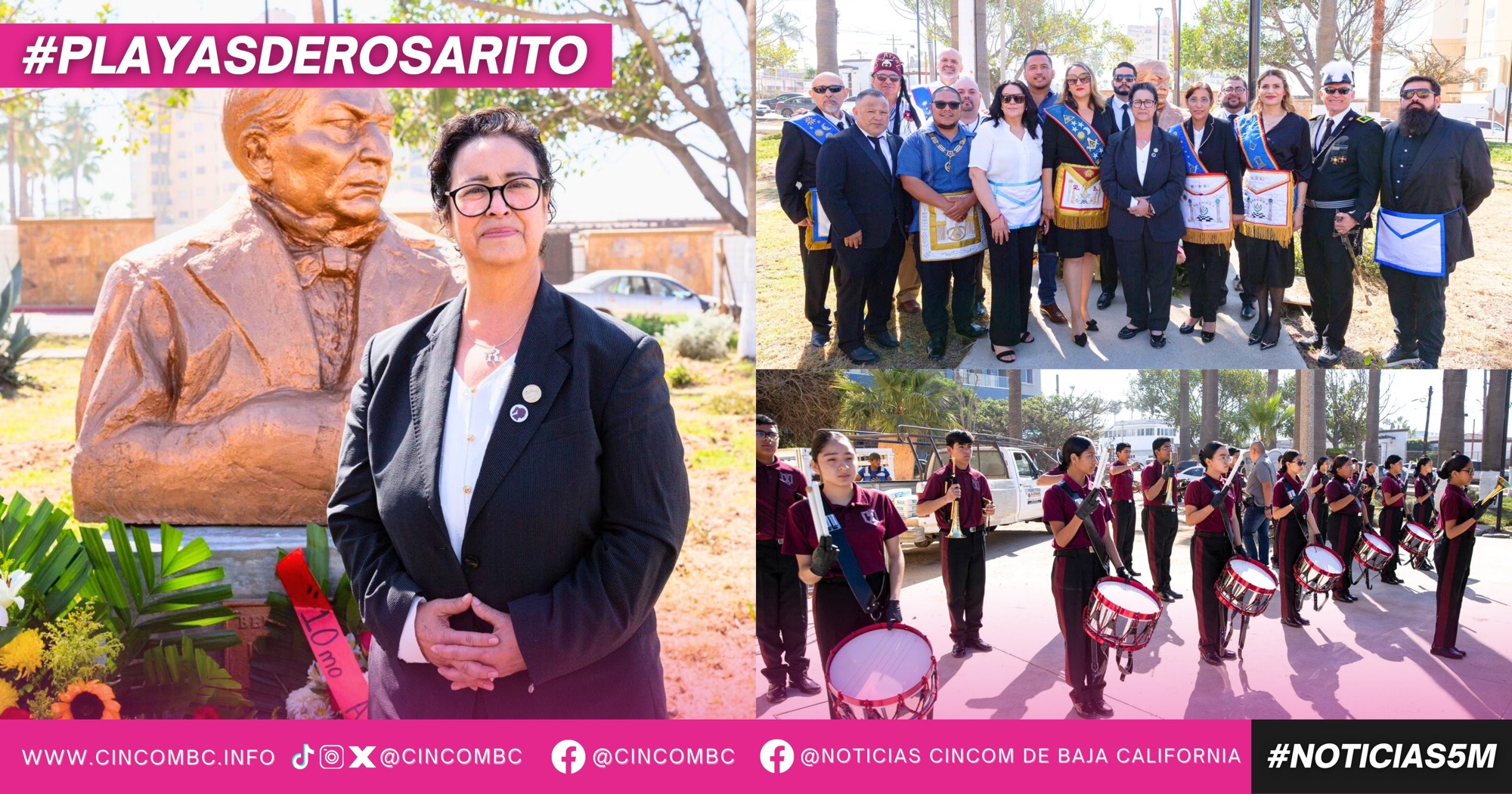 Conmemora Gobierno de Playas de Rosarito el 220 Aniversario del Natalicio de Benito Juárez