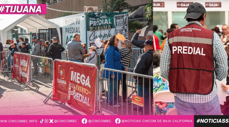 Otorga Gobierno de Tijuana el 5 por ciento de descuento en el pago del Impuesto Predial durante el mes de marzo