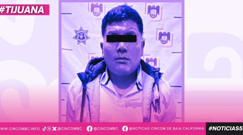 Arresta Policía Municipal de Tijuana a sujeto por homicidio doloso con arma punzocortante en Mariano Matamoros Norte