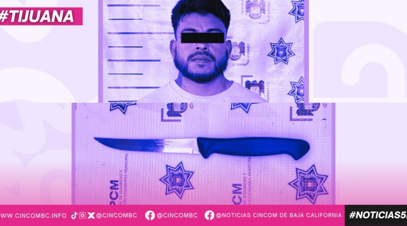 Detiene Policía Municipal de Tijuana a sujeto por agresión con arma blanca en Urbi Villa del Prado Detiene Policía Municipal de Tijuana a sujeto por agresión con arma blanca en Urbi Villa del Prado