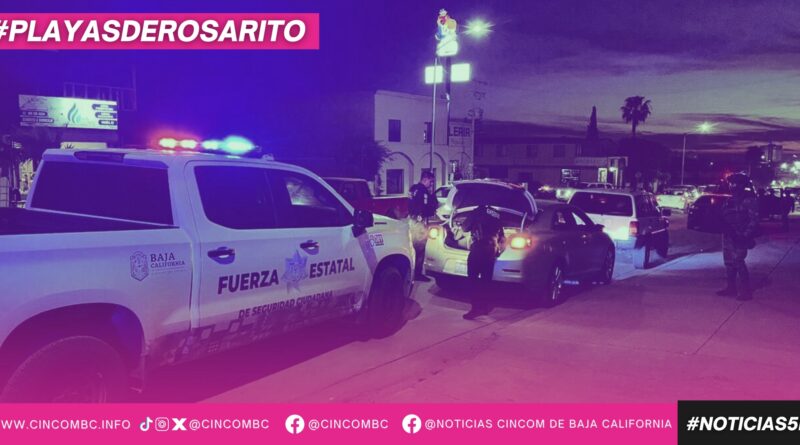 Operativo coordinado refuerza la seguridad en sector turístico y colonias de Playas de Rosarito Operativo coordinado refuerza la seguridad en sector turístico y colonias de Playas de Rosarito
