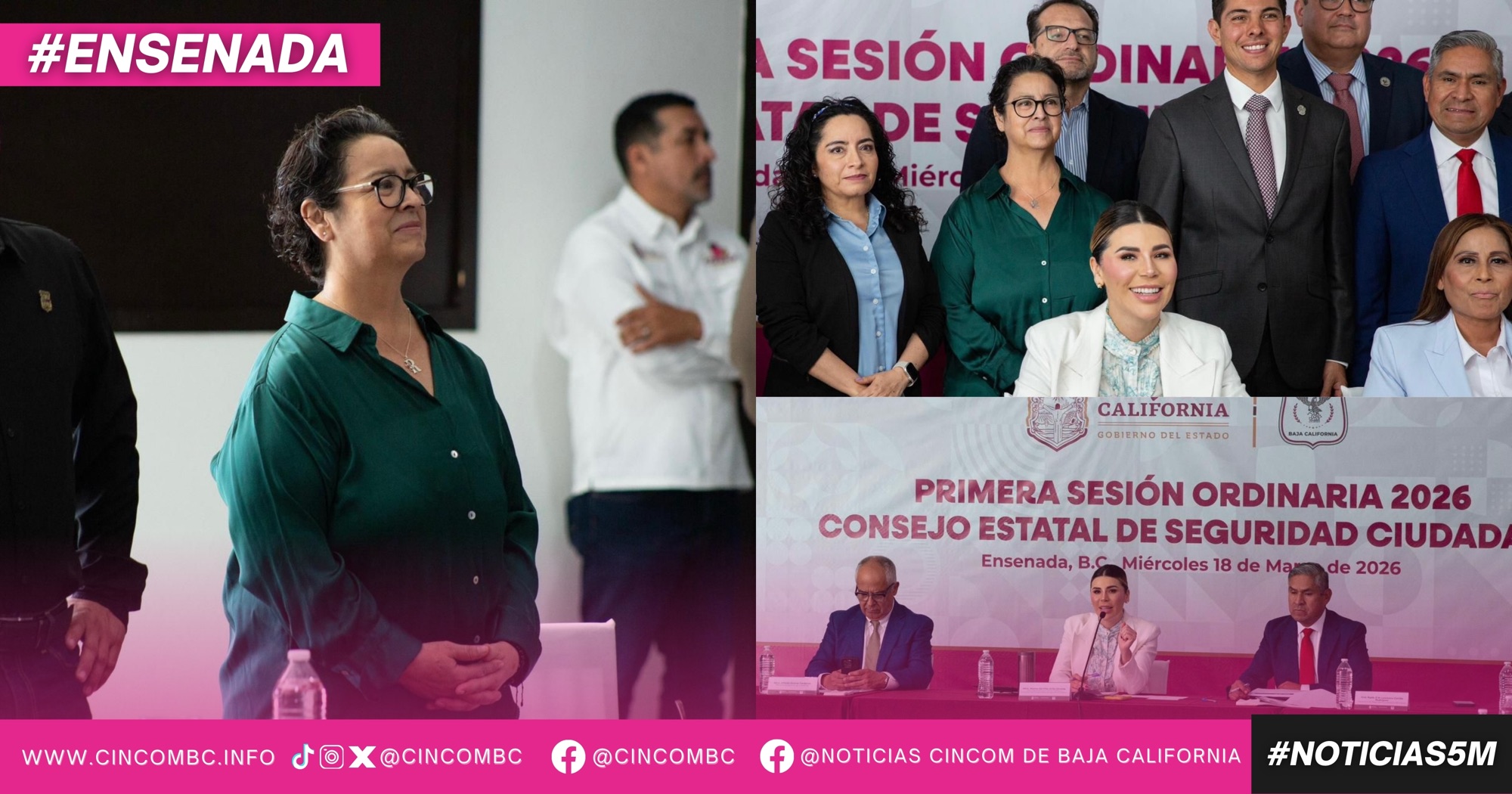 Participa alcaldesa de Playas de Rosarito en sesión del Consejo Estatal de Seguridad Ciudadana