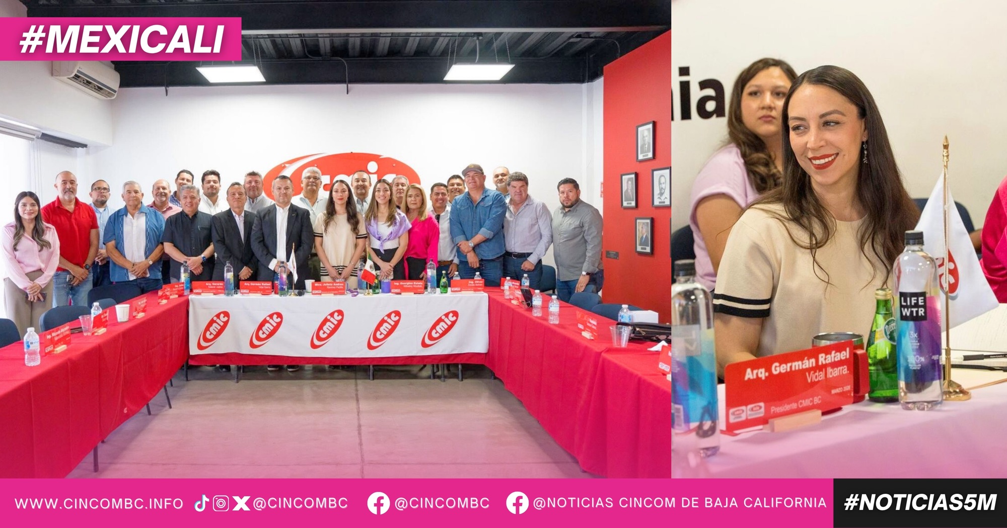 Más energía, más obras, más empleo: Julieta Ramírez se reúne con la CMIC en BC