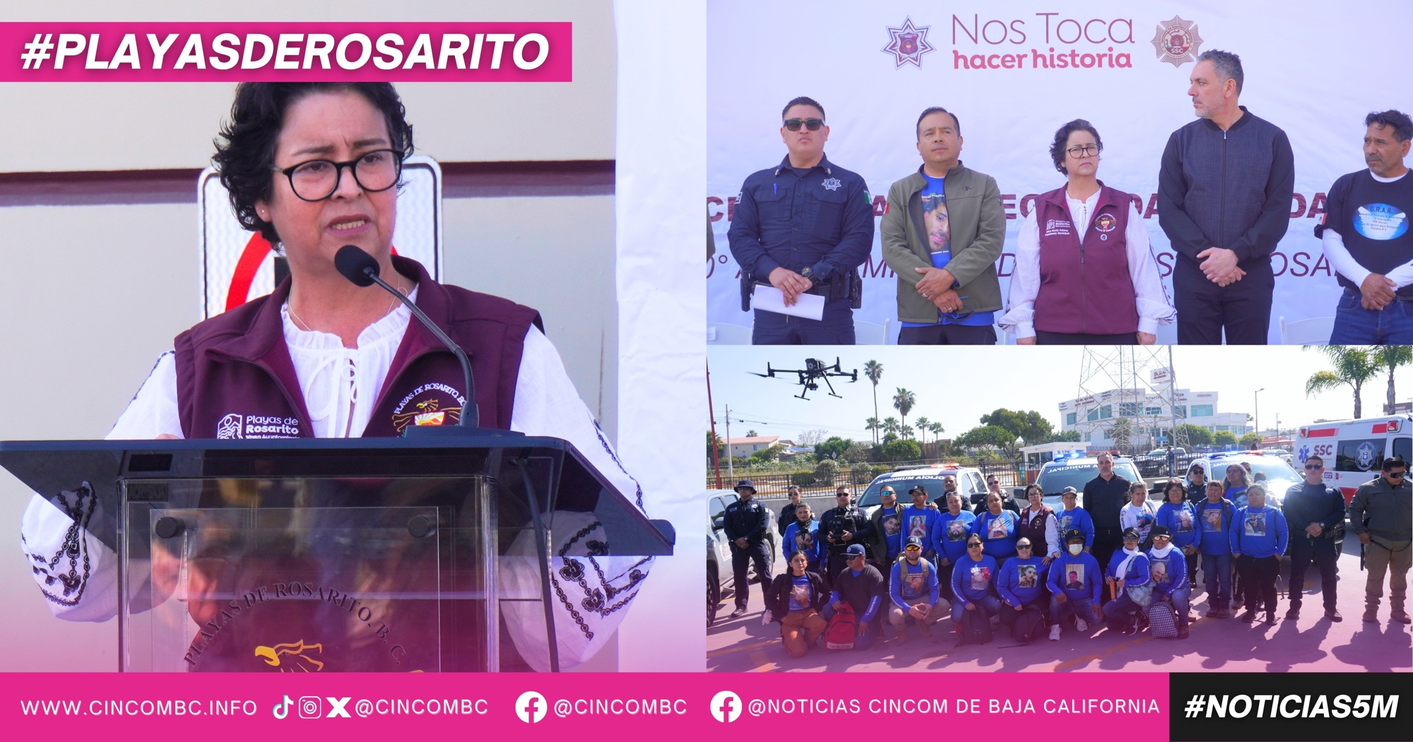 Presenta Gobierno de Playas de Rosarito la nueva Célula de Búsqueda de Personas y fortalece capacidades con unidades K9 y Dron