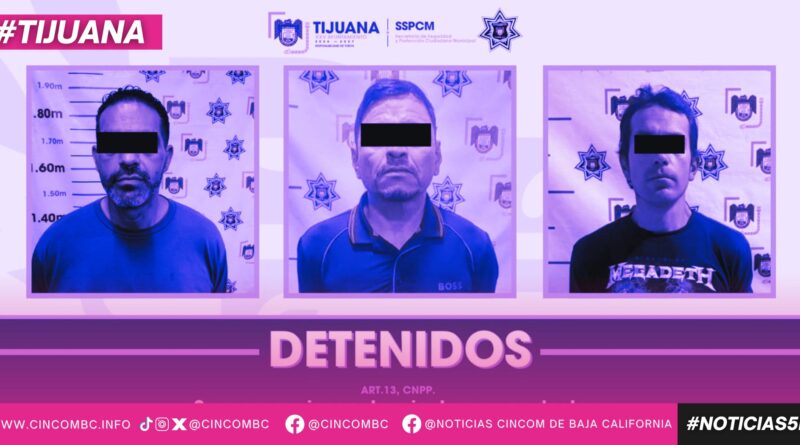 Asegura Policía Municipal a tres personas con órdenes de aprehensión activa por diversos delitos