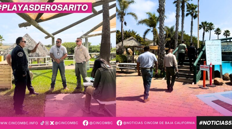 Refuerza el 10° Ayuntamiento de Playas de Rosarito acciones preventivas en balnearios