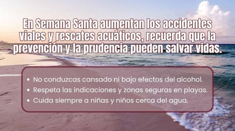 Refuerza Gobierno de Playas de Rosarito medidas de prevención durante Semana Santa