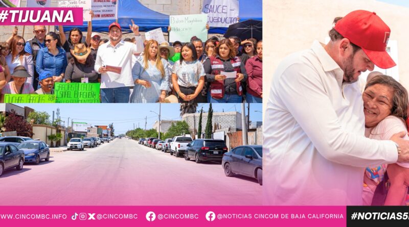 Inaugura Ismael Burgueño obras de pavimentación de concreto hidráulico en La Morita y Ejido Francisco Villa