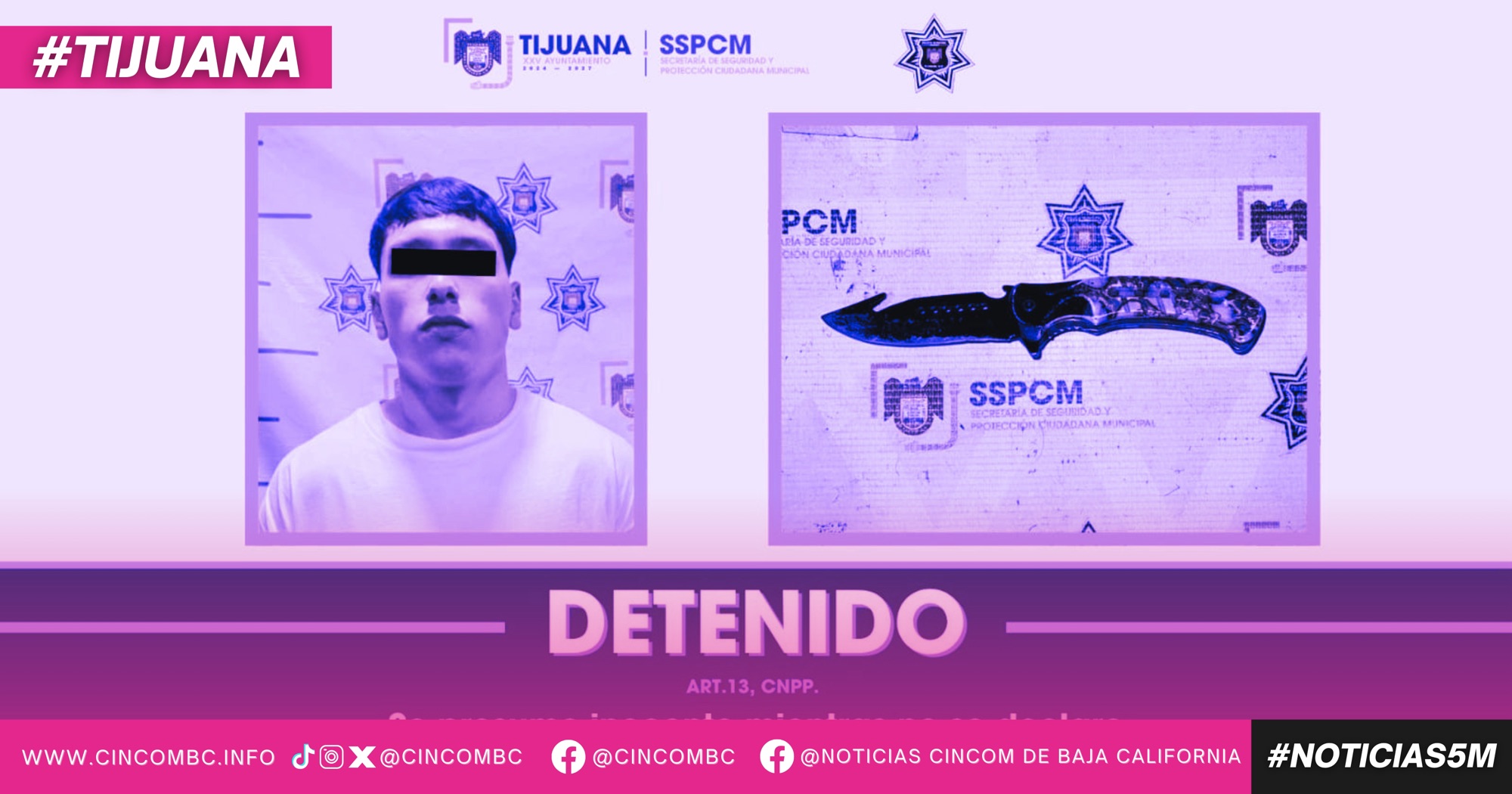 Asegura Policía Municipal a presunto responsable de tentativa de robo de vehículo con violencia