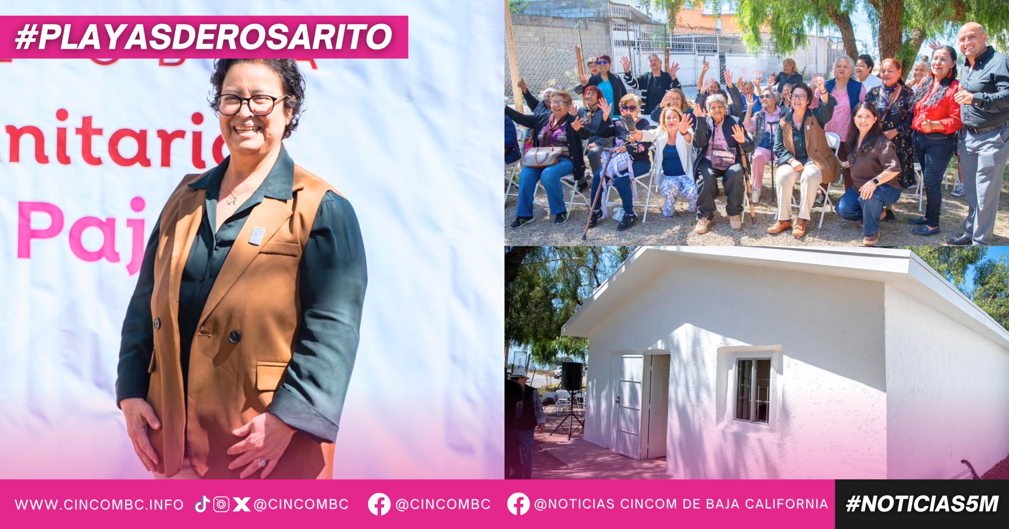 Inaugura Gobierno de Playas de Rosarito rehabilitación de techumbre en Centro Comunitario Casa de Paja