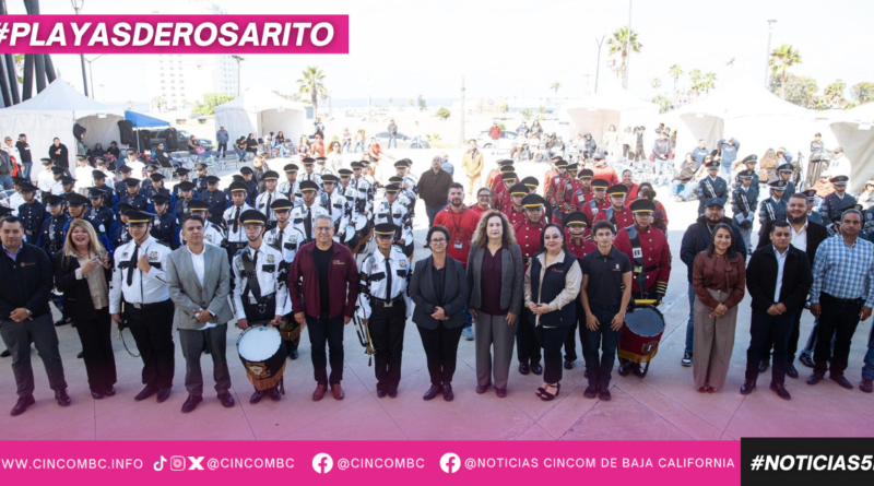 Destaca Presidenta Municipal Rocío Adame talento y disciplina juvenil en concurso estatal de bandas de guerra